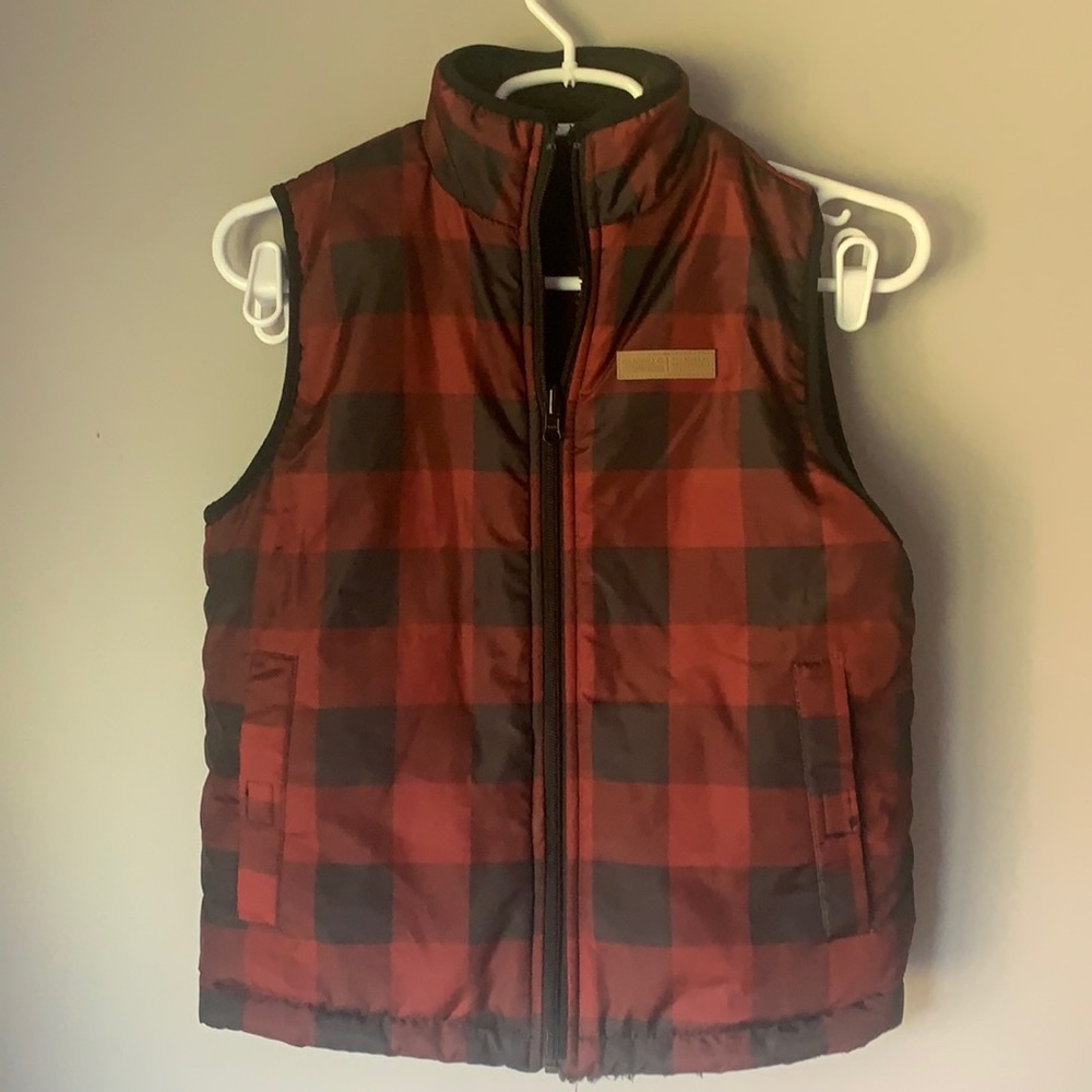 Buffalo David Bitton Youth Buffalo Plaid Puffer Vest